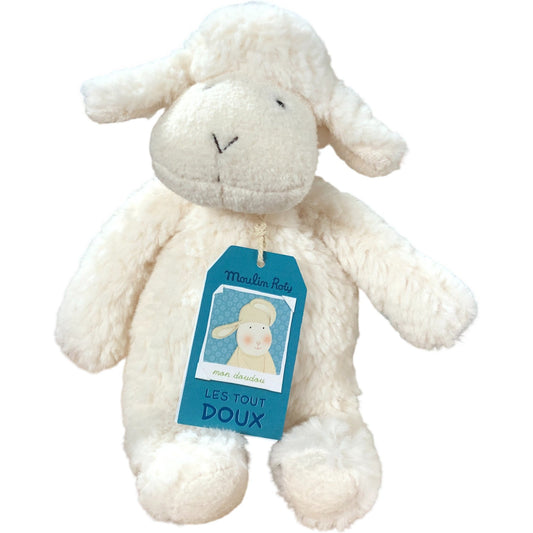 Moulin Roty Les Tout Doux Sebastain Sheep Soft Toy Baby Stuffed Animal 22cm