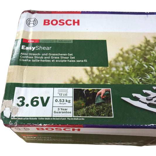 BOSCH EasyShear 3.6V Cordless Shrub and Grass Shear Set Lightweight Easy Use