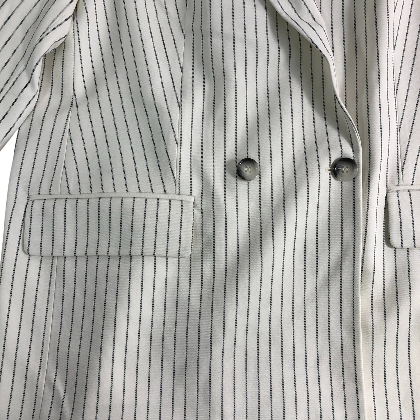 Branded Ivory Pinstripe Blazer UK16