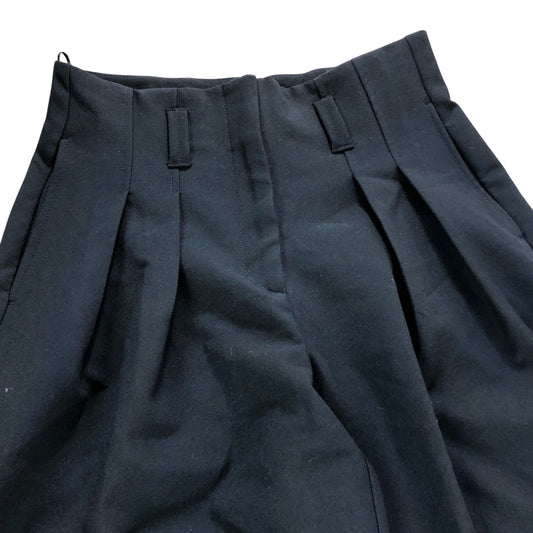 River Island Trousers UK10 Women's Wide Leg Pleated Black