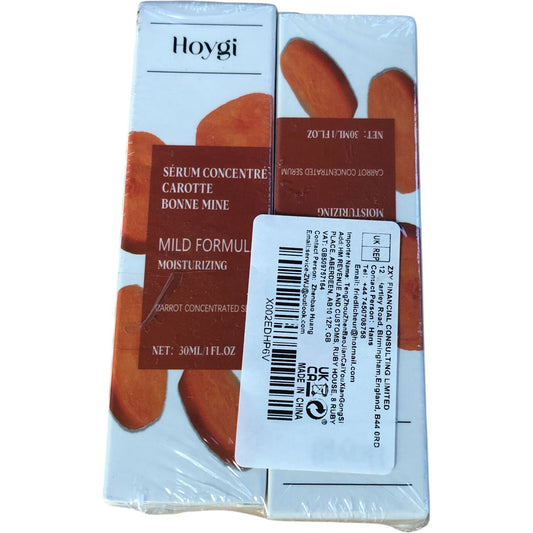 Hoygi Carrot Concentrated Moisturising Serum 30ml Skin Care 2 Pack
