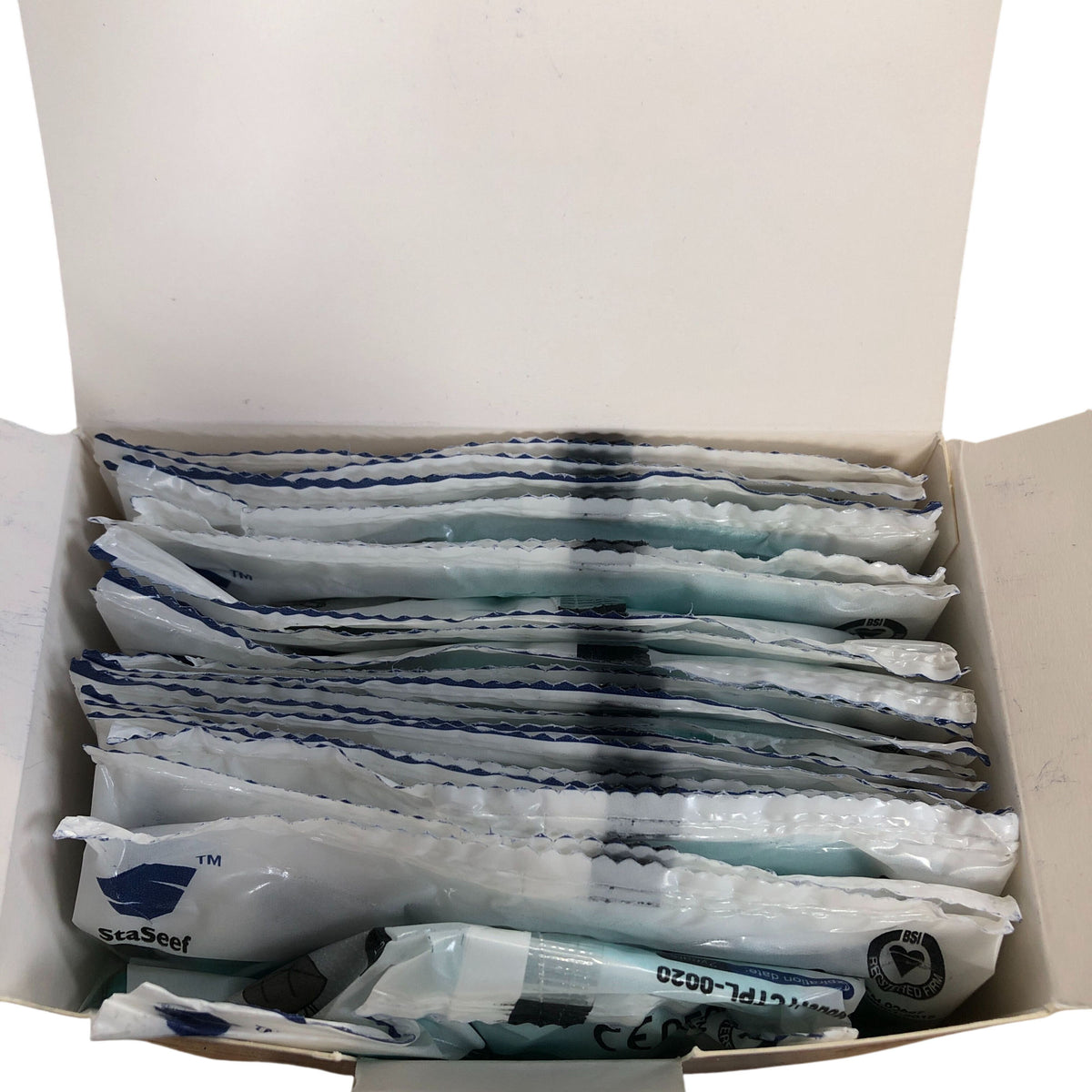 StaSeef FFP2 NR Face Mask 20 Pack High Filtration 94 Percent Non Medical