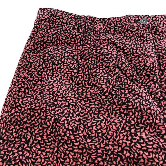 Pink Patterned Women's Skirt UK Size 20 Organic Cotton