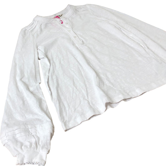 Boden Women's Long Sleeve Top White Cotton Casual Blouse UK6