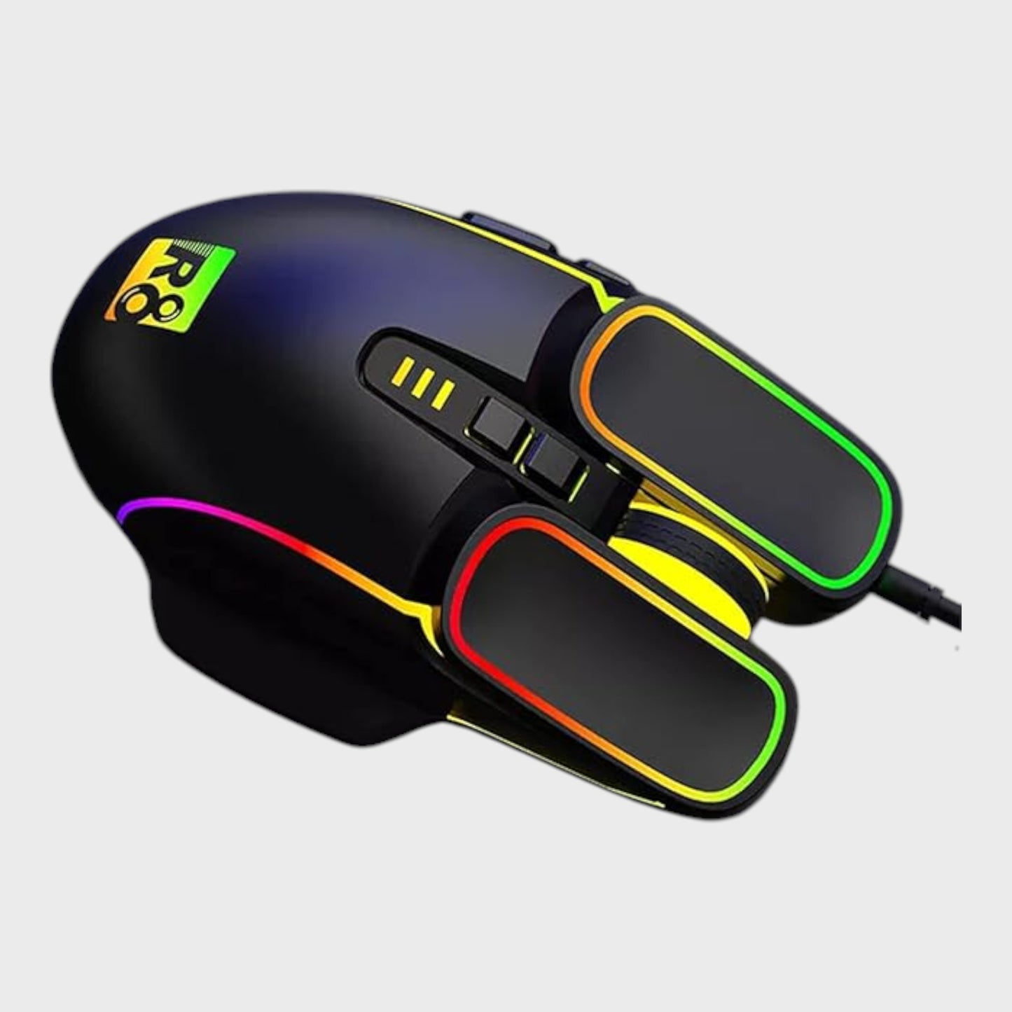 R8 Wired Gaming Mouse - RGB/LED Lighting - Black