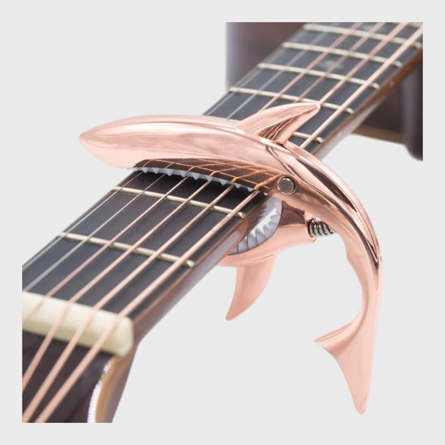 Shark Guitar Capo for Acoustic & Electric - Rose Gold