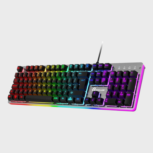 GEODMAER RGB Backlit Wired Gaming Keyboard