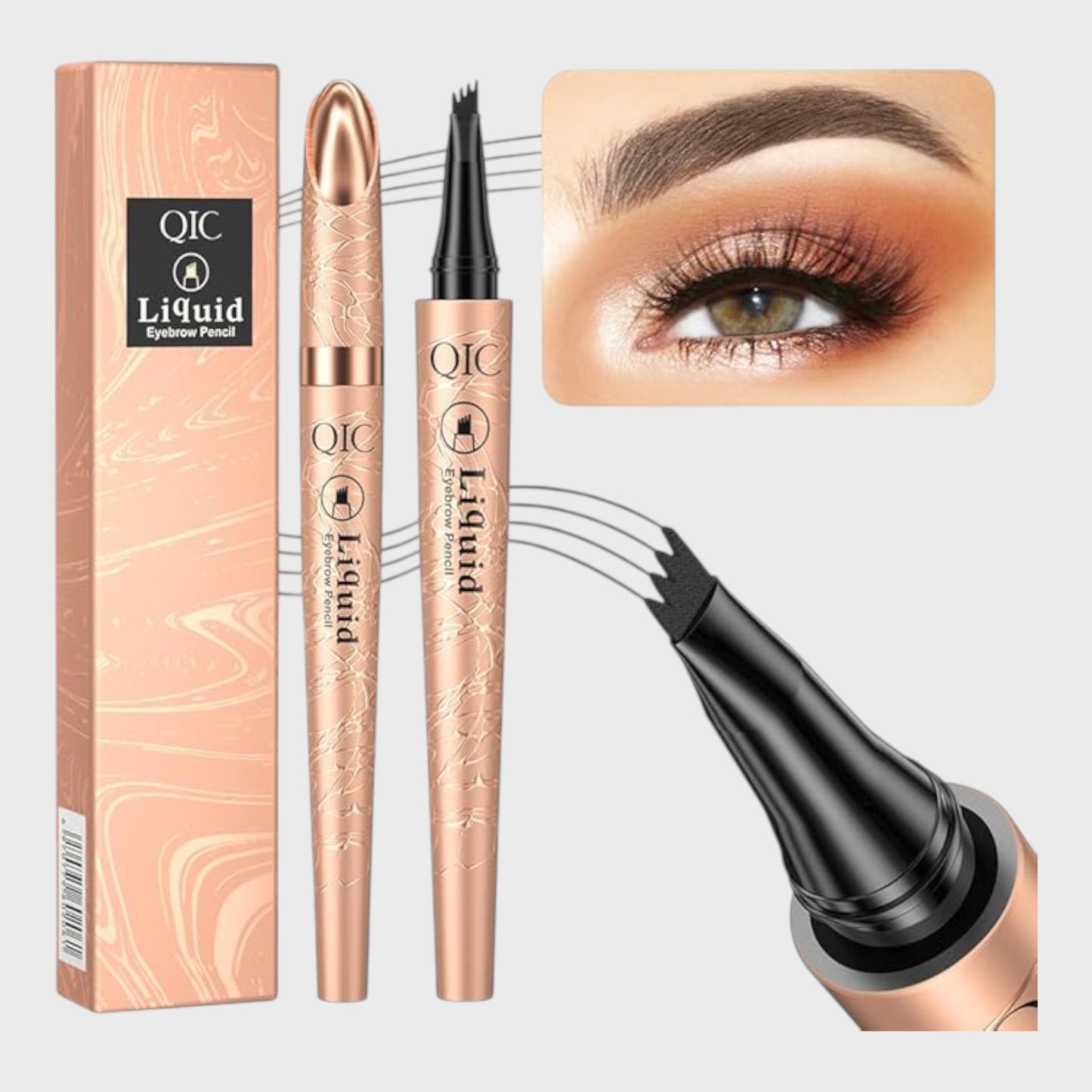 Liquid Eyebrow Pencil - Two Pack - Light & Dark Coffee