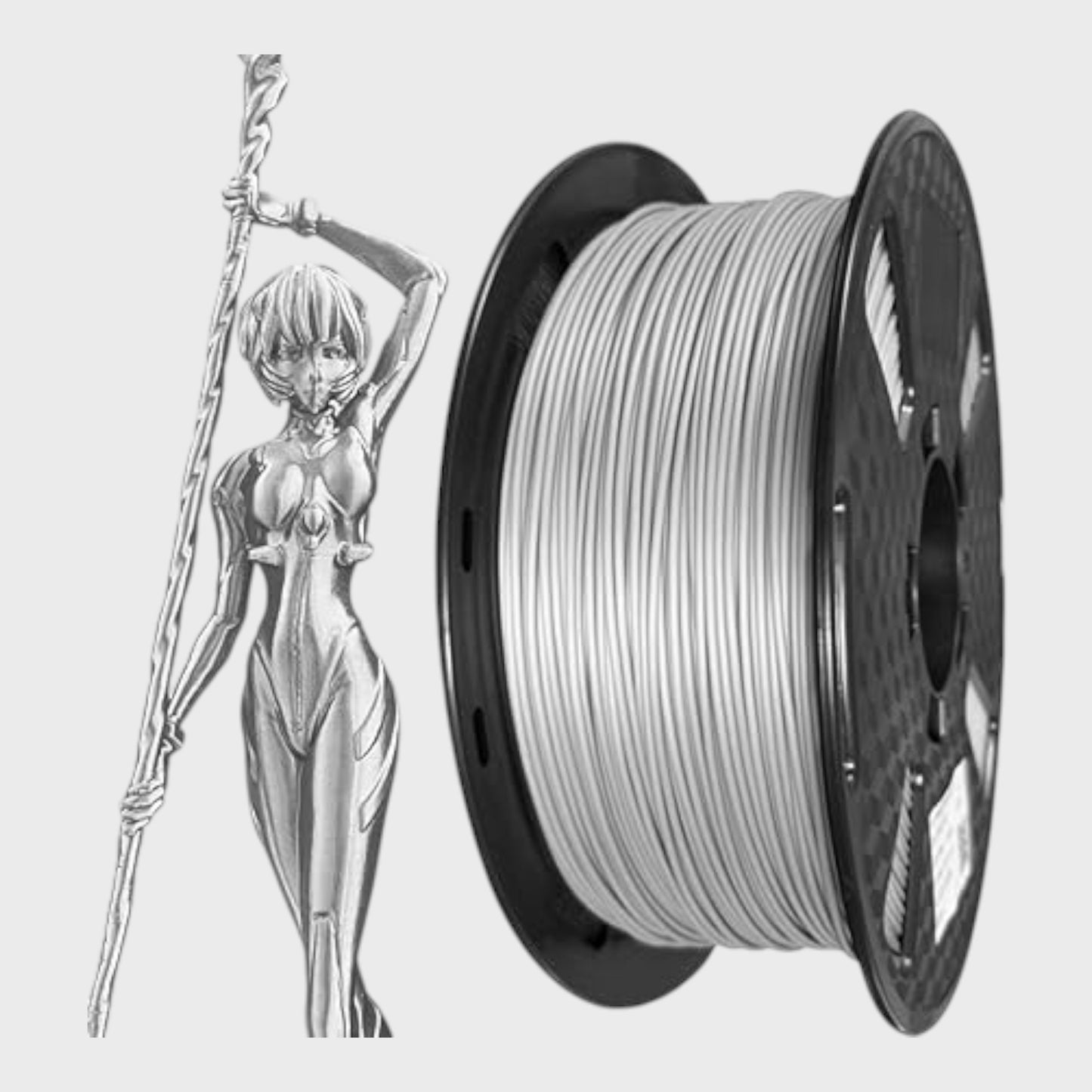 CC3D PLA Printer Filament - 1.75mm - 1KG - Silk Grey