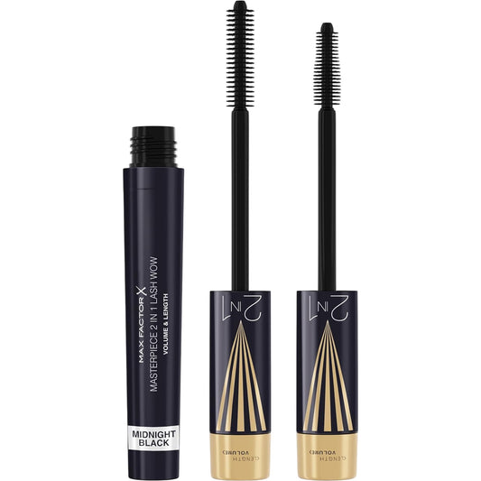 Max Factor X Masterpiece 2 In 1 Lash Wow Midnight Black Volume Length Mascara