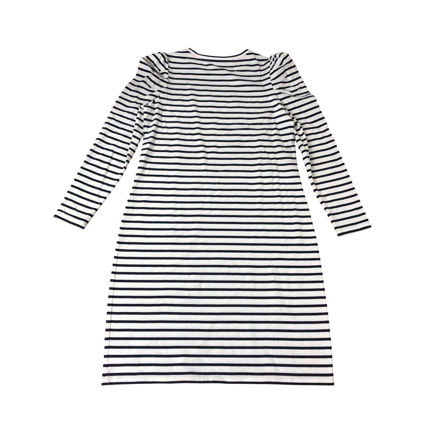Boden Striped Long Sleeve Dress UK12 Women's Casual Comfortable Cotton Blend