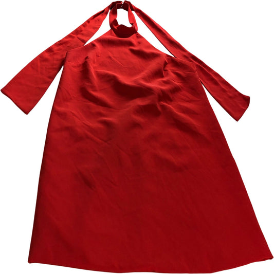 Mango Halter Neck Dress Women's Red - Size XL