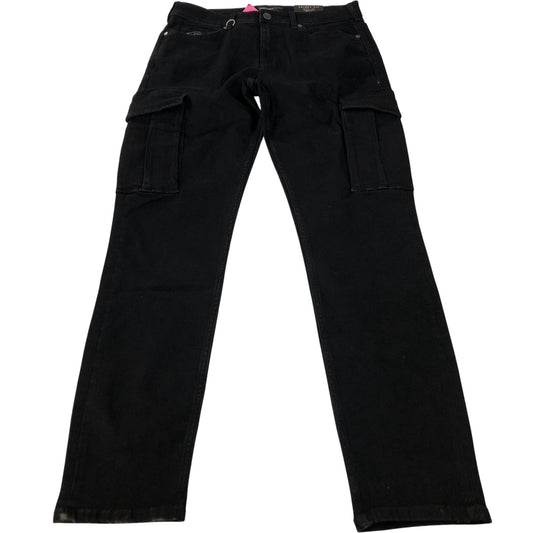 River Island Skinny Fit Men's Black Cargo Trousers Denim