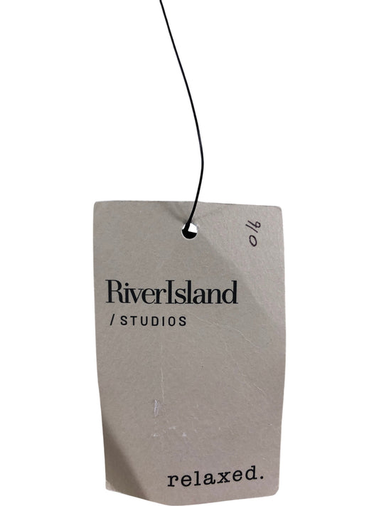 River Island Studios Relaxed Camisole Top 8 Women's Embroidered Cream Spaghett