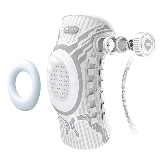 Kuangmi Adjustable Knee Brace Support with Dial System for Injury Recovery W-L-L