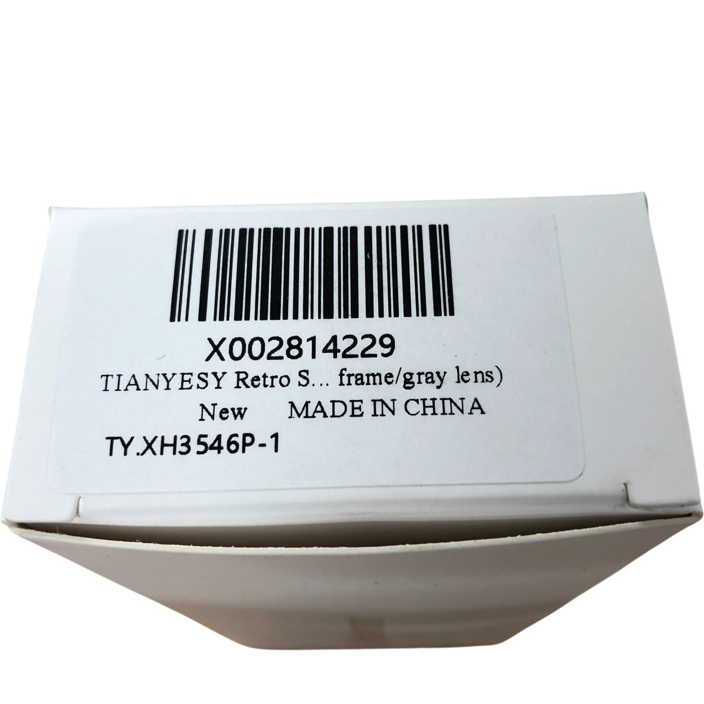 Tianyesy Retro Sunglasses Black Frame UV Protection Fashion Accessories