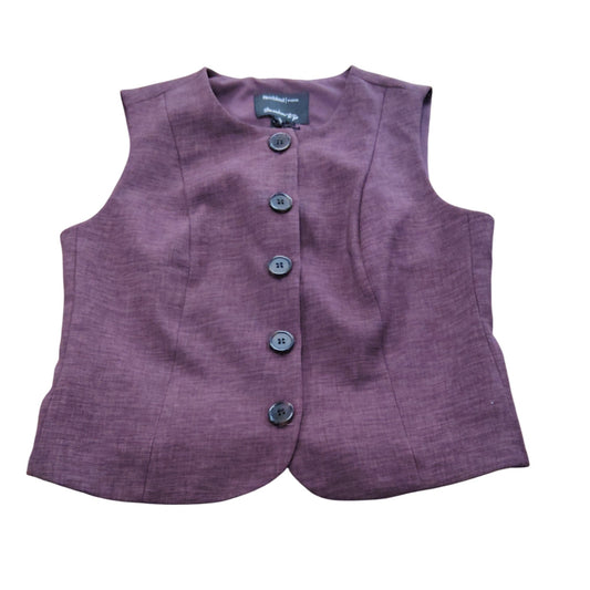 River Island Women's Vest Jacket UK6 Size 6 Plum Color Casual Sleeveless