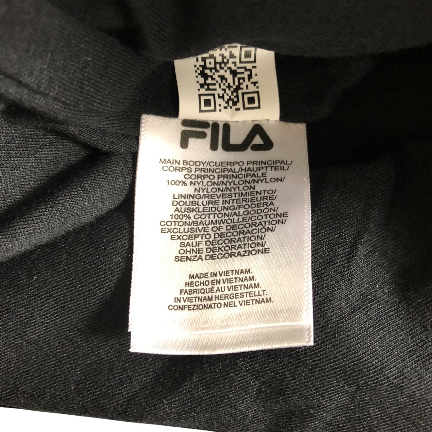 FILA x Hailey Bieber Women's Black Crinkle Shorts Lightweight XL UK16