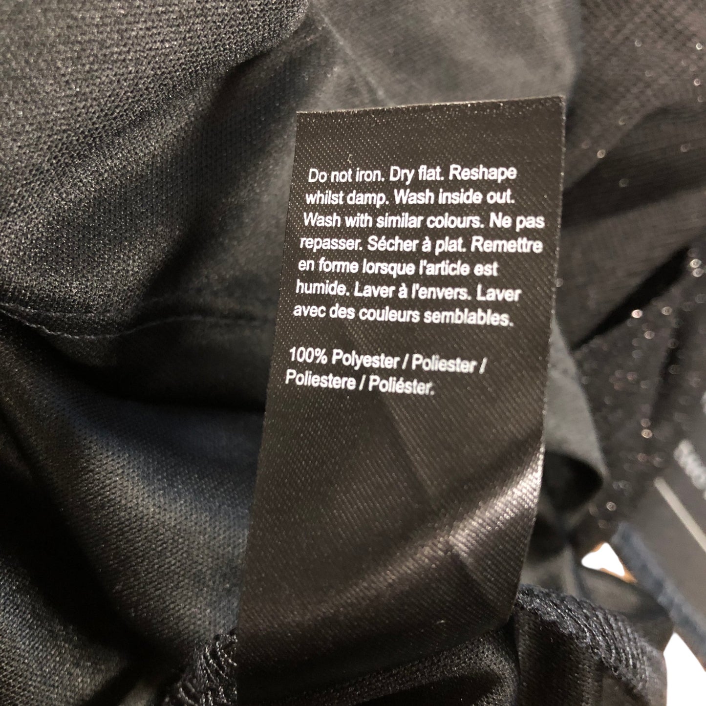 River Island Elegant Black Sheer Long Sleeve Dress UK12 Women's Dress