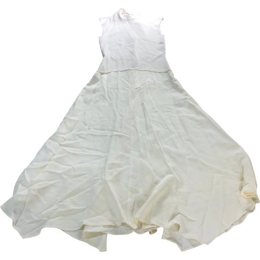 Branded Sleeveless Maxi Dress Size S Women's Cream Elegant Summer