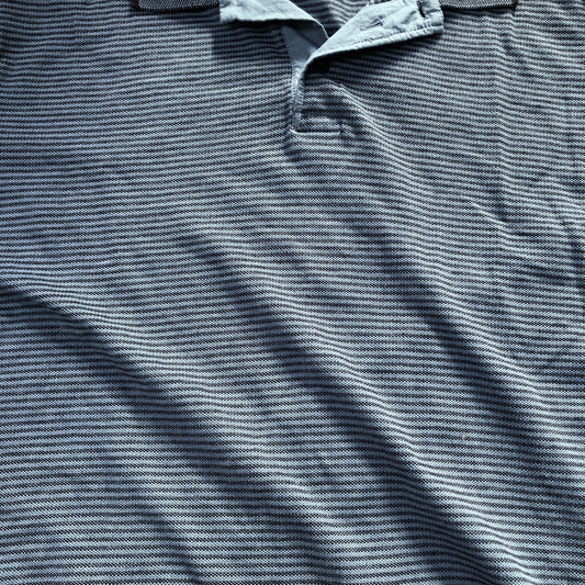 Mountain Warehouse Polo Shirt Size XL Mens Short Sleeve Dark Blue Striped