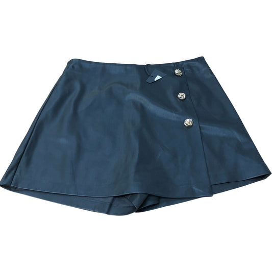 River Island Black Skirt Size UK12 Womens Button Detail High Waisted Fashion