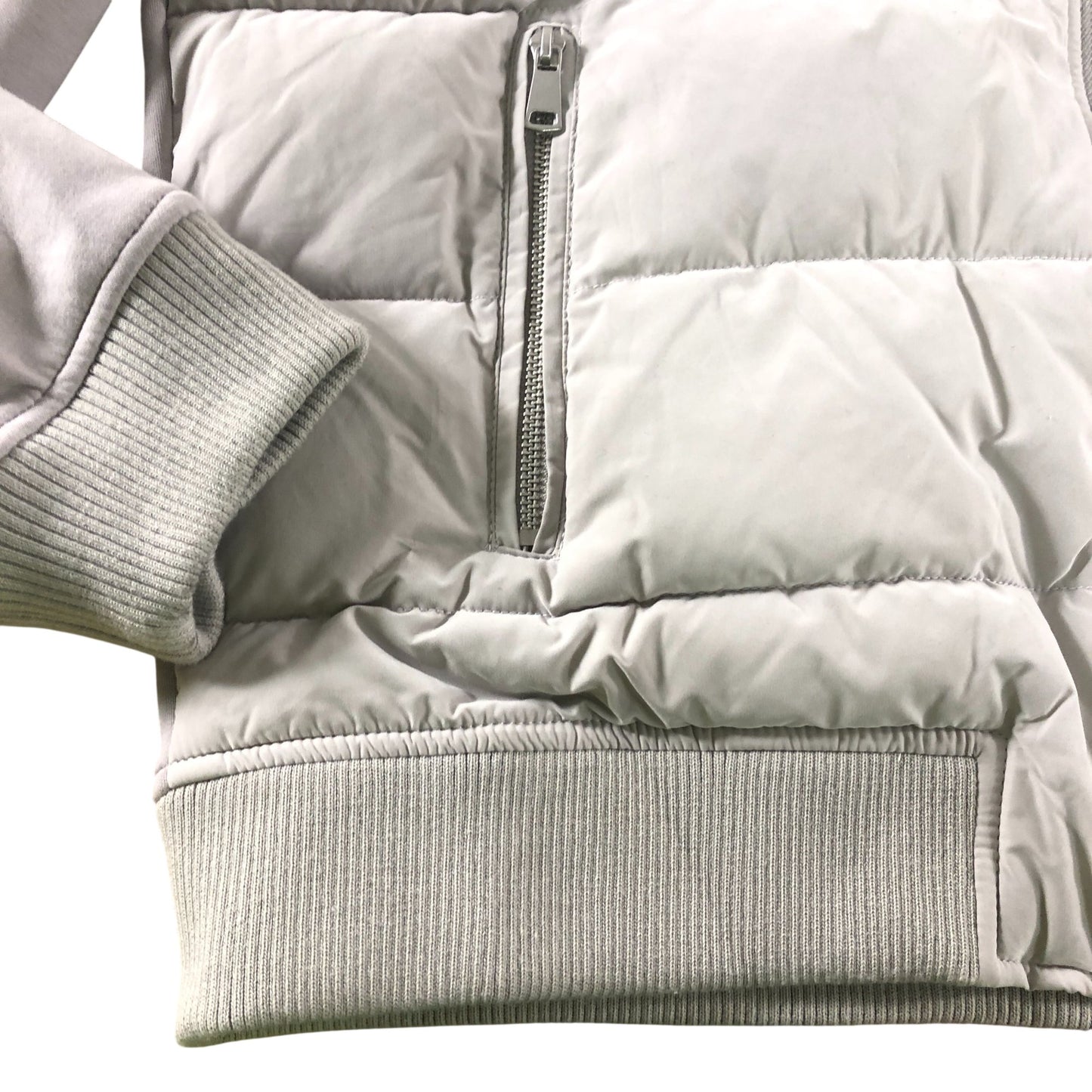 River Island Puffer Jacket XL Men's Zip Up Grey Lightweight Warm Outerwear