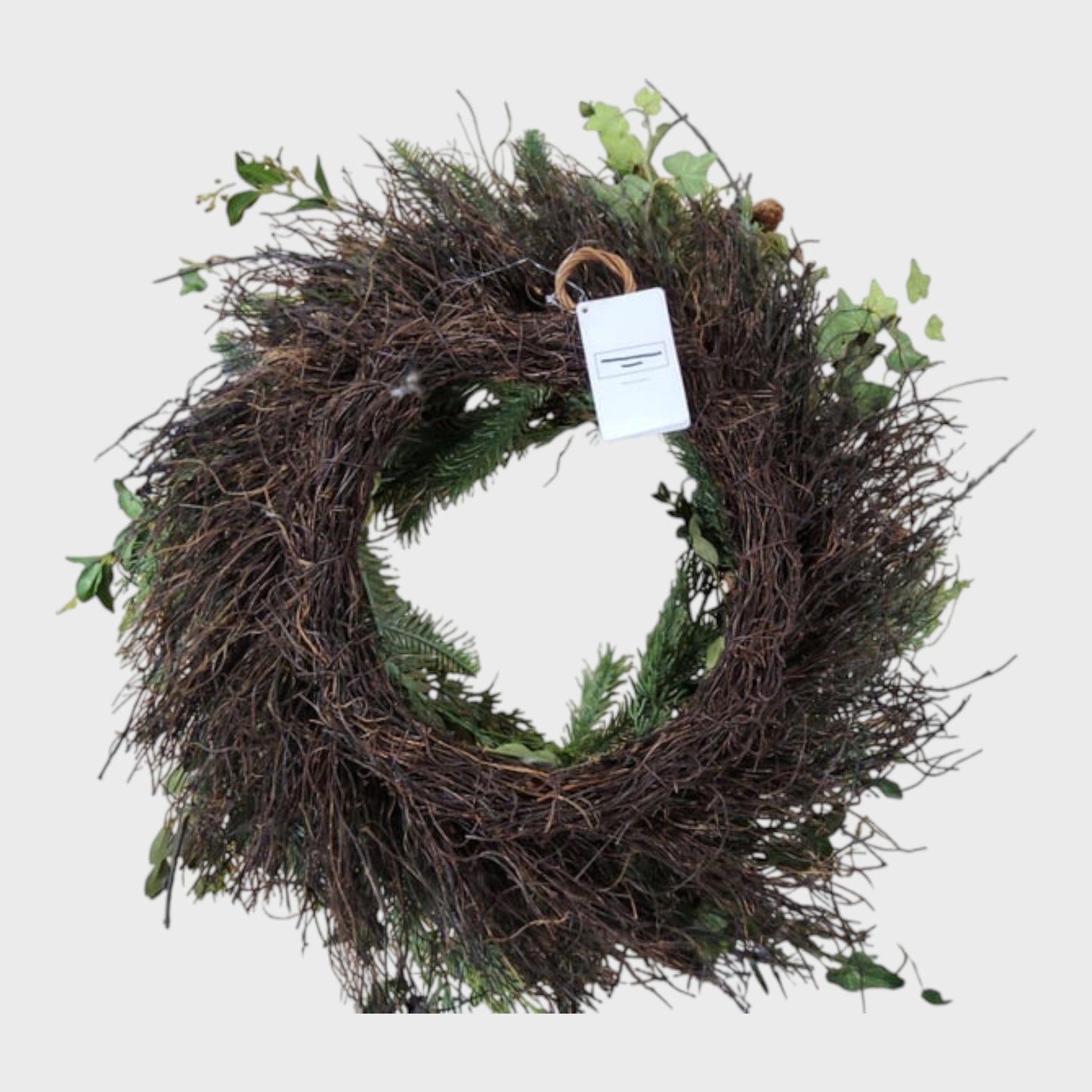 ULTIMATE Pinecone Christmas Wreath 60CM Green Natural Materials Handcrafted