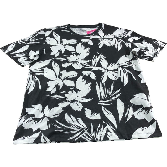 Jack & Jones Black Floral T-Shirt - Size Medium