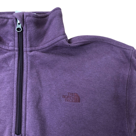 The North Face Women's XS Purple Quarter Zip Sweater Casual Warm Top