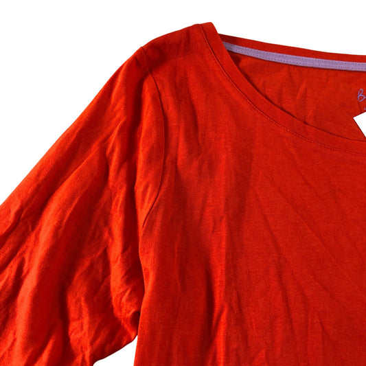Boden Orange Long Sleeve Top - Size 12