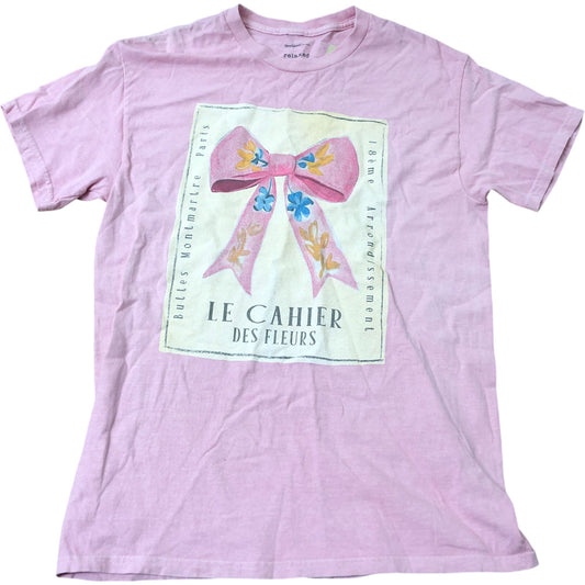 River Island Studio Relaxed T-Shirt Size S Women's Pink Floral Print Top