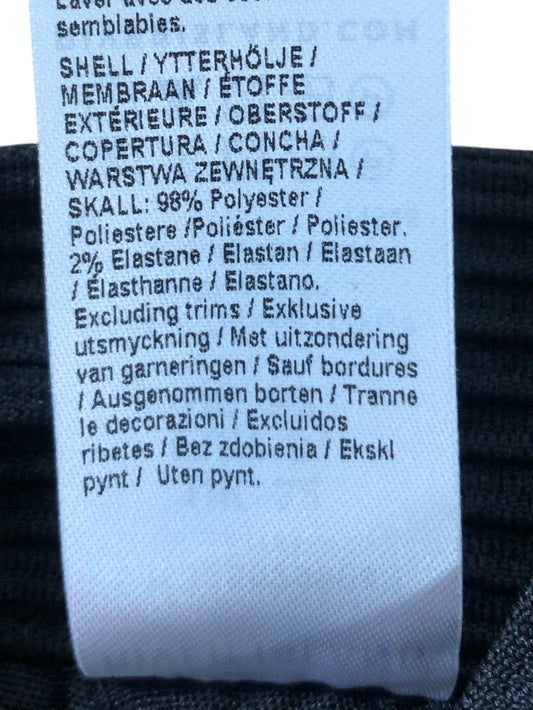 River Island Slim Fit Black Shorts W32 Men's Ribbed Polyester Casual Style