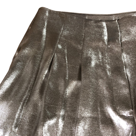Branded Metallic Gold Wide Leg Trousers - Size 14L