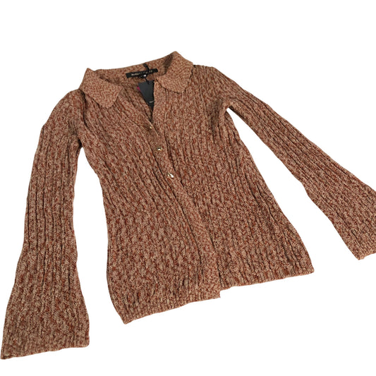 River Island Cardigan Women's Ribbed Knit Button Front Long Sleeve