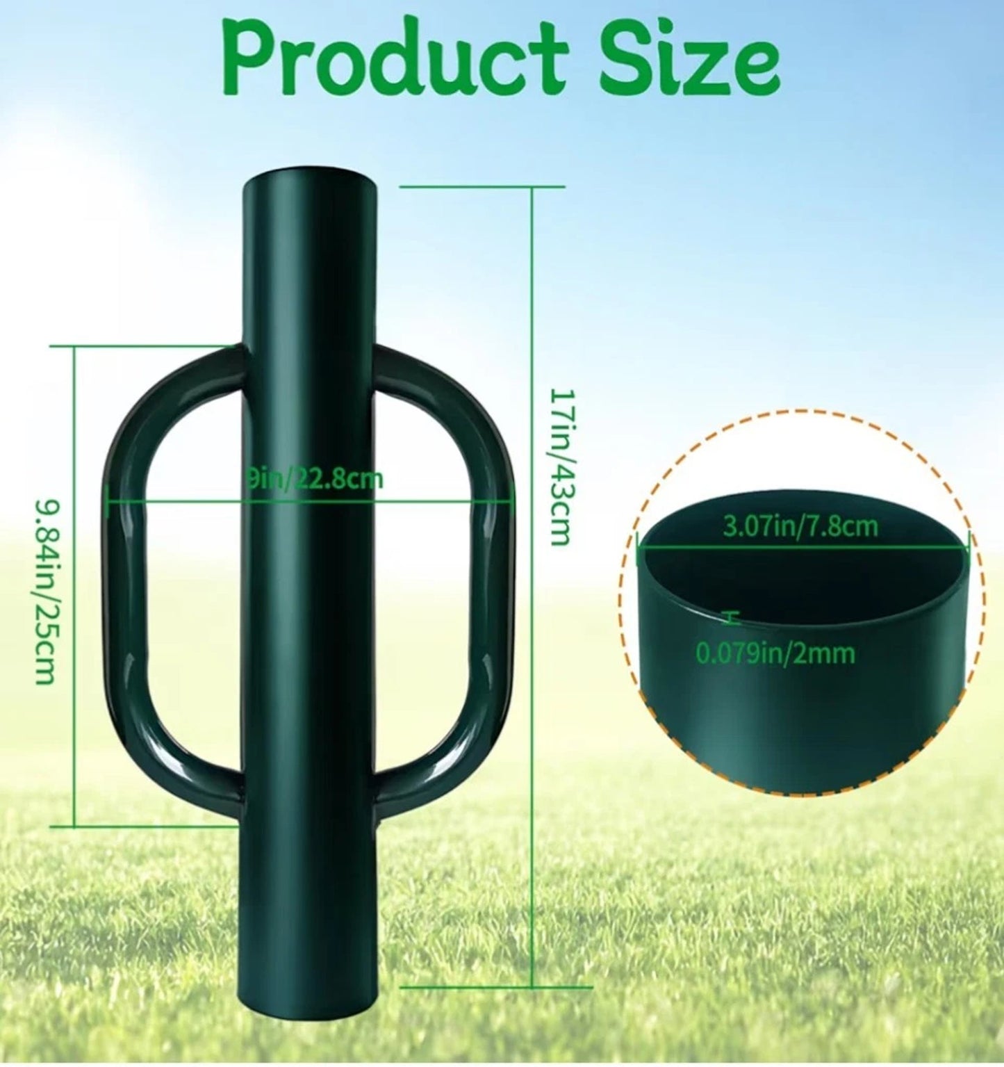 Sptchapn Fence Post Rammer T Post