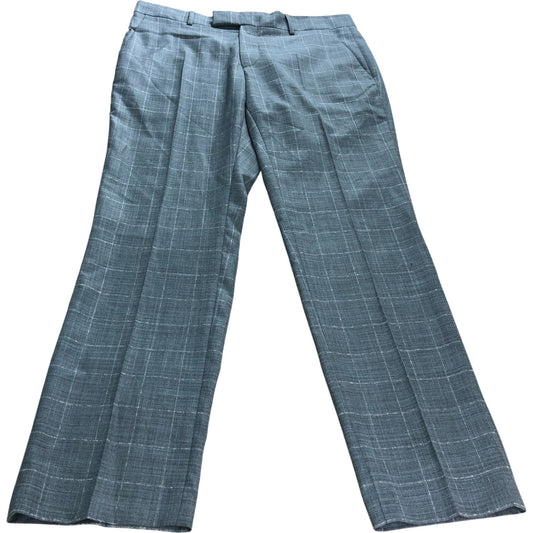 Grey Checked Trousers - Size 34R