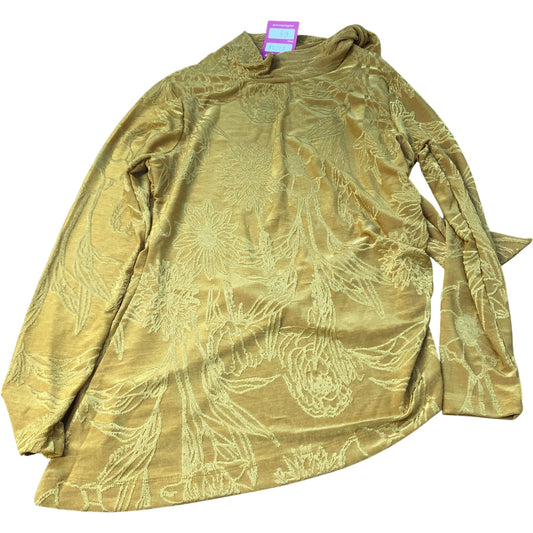 River Island Long Sleeve Sweater Women's Floral Design Yellow Pattern