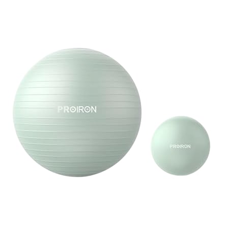 ProIron Yoga Ball Set 75cm and 25cm Pilates Ball Fitness Set Green