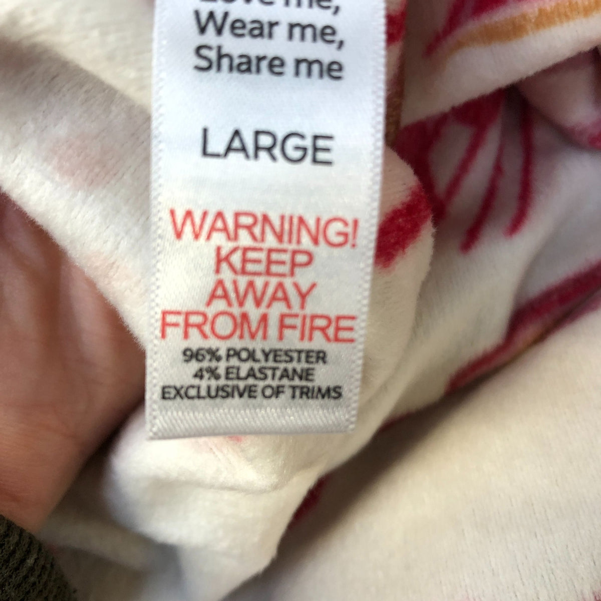 Sleepwear Pyjamas Women's Coffee Cup Pattern Long Sleeve Leggings Set Size 16