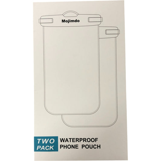 Mojimdo Waterproof Phone Pouch Two Pack IPX8 Touch Compatible Adjustable Strap