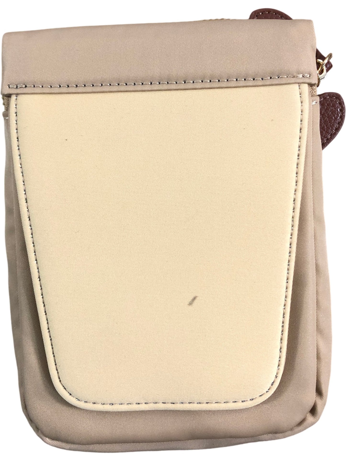 Bolsetta Women's Compact Handbag Crossbody Bag Waterproof Beige Travel Case