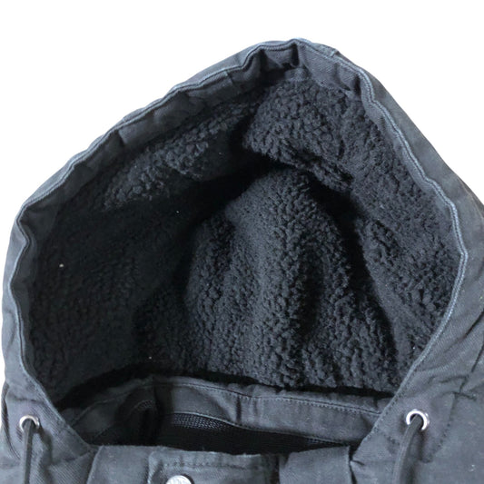 Branded black Hooded Parka Size Large