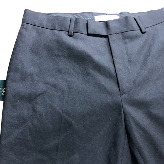 River Island Black Tuxedo Satin Stripe Trousers - Size 32R