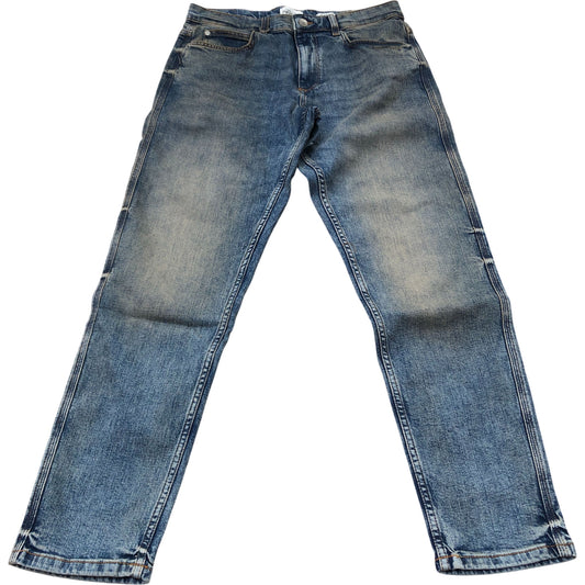 River Island Tapered Men's Jeans Light Blue Denim Cotton Fabric