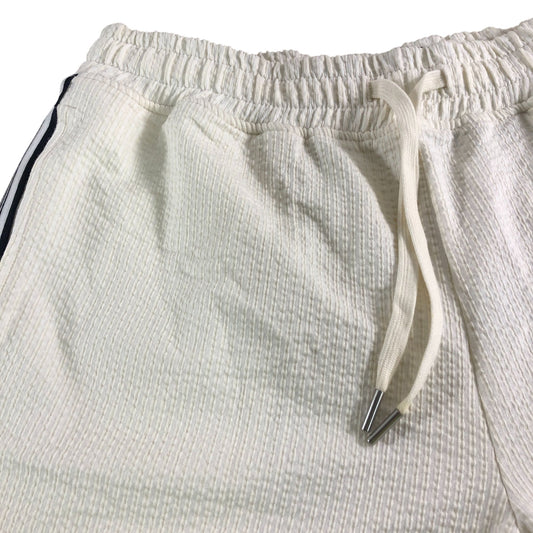 River Island Men's Shorts Size S Cream White Lightweight Cotton Blend