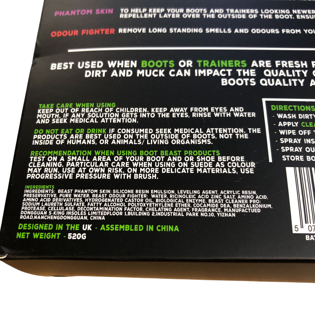 Boot Beast Sports Boot Cleaner Protection Kit 5 In 1 With Brush & Towel