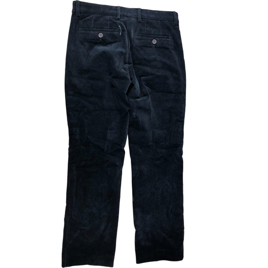 Brook Taverner Corduroy Trousers W29.5" Men's Black Smart Casual Slim Fit