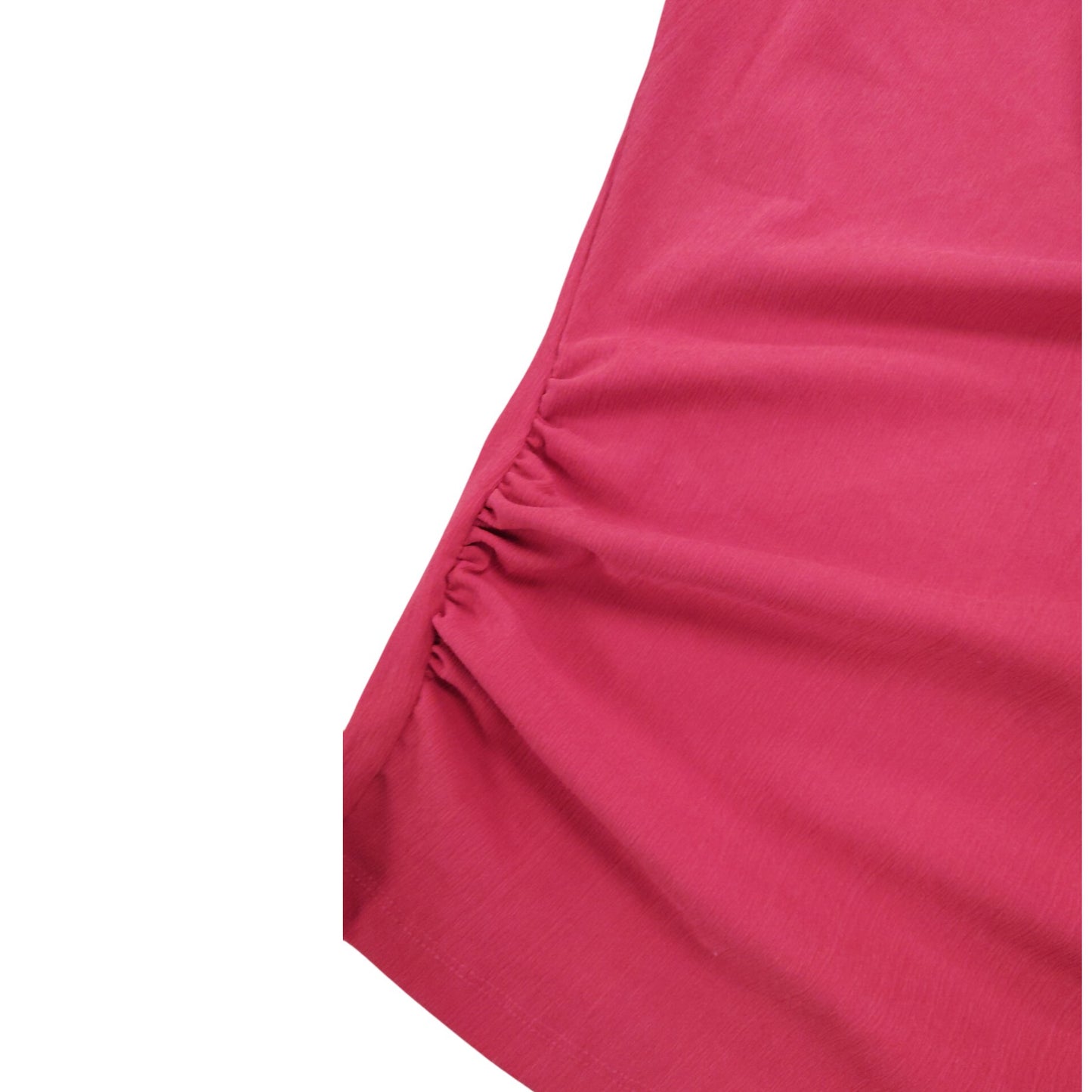 River Island Stylish Red Top UK Size 6 Women's Gathered Hem Chic Fashion