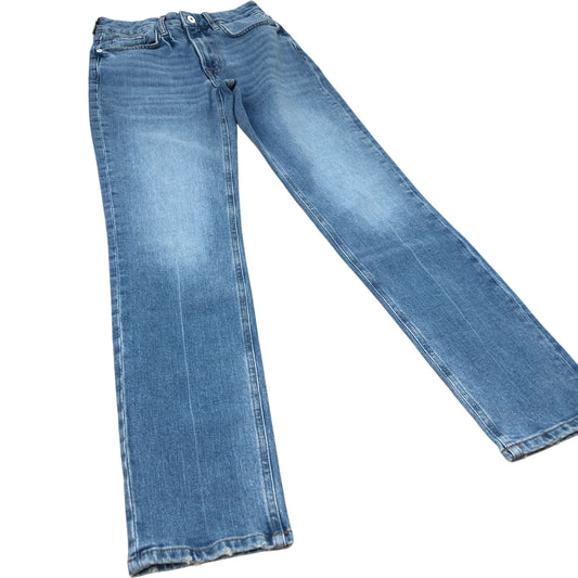 River Island Straight Leg Jeans Women's Light Blue Comfort Stretch Denim